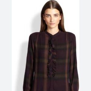 Burberry Brit blouse. Black Current Check.